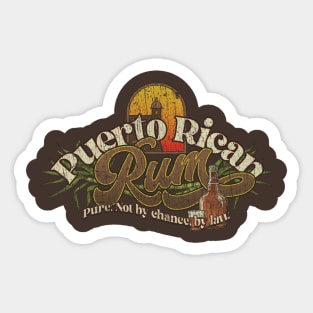 Puerto Rican Rum 1948 Sticker